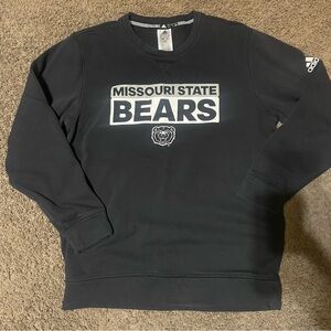 Missouri State University Bears Adidas Blackout Crewneck Sweatshirt